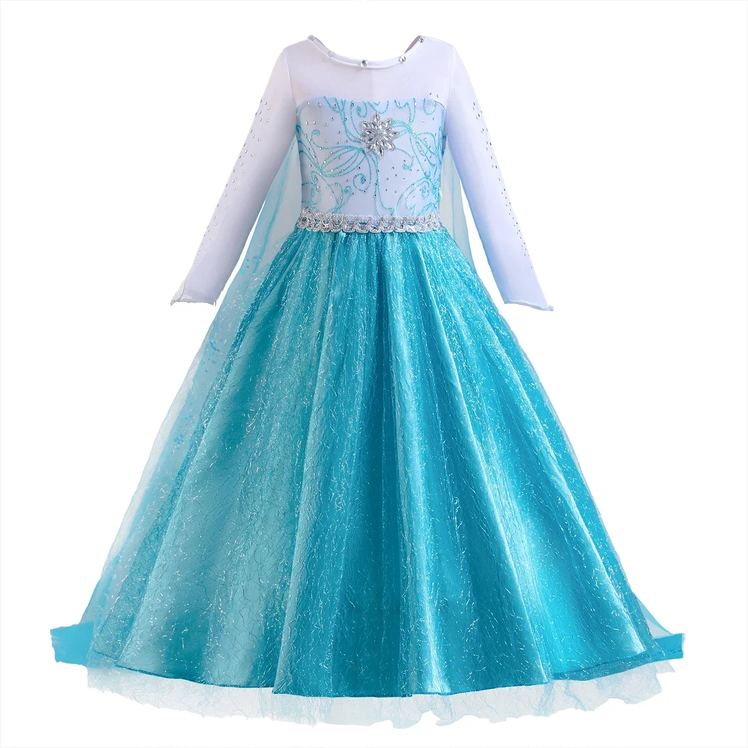 Elsa Dress for Girls 3-10 Yrs Birthday Role Elsa Princess Dress For Kids Halloween Carnival Easter Party Cosplay Girls Costume