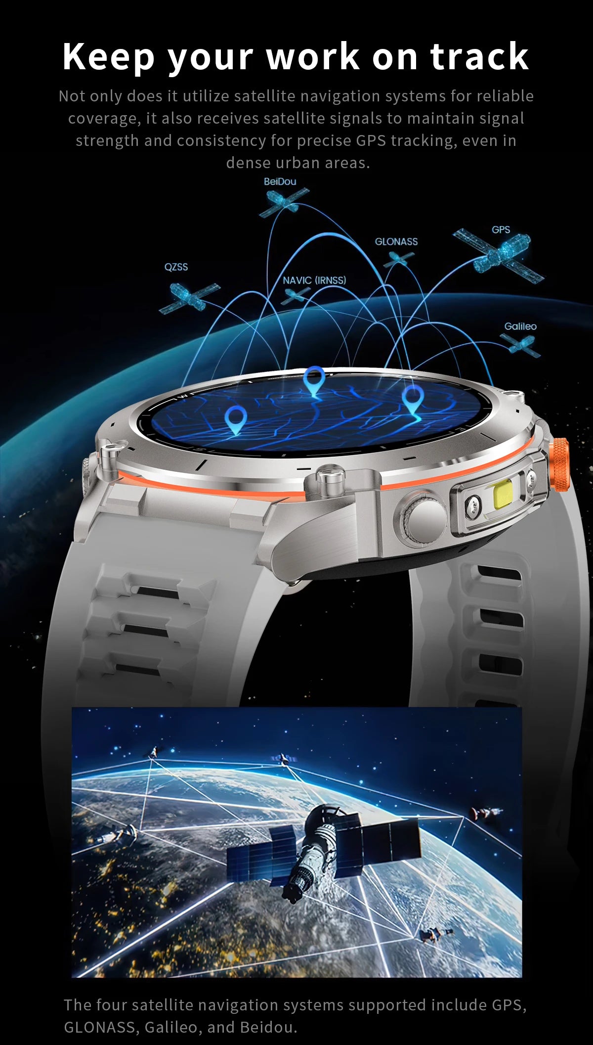 Men New Outdoors Sports Military GPS SmartWatch 10ATM Waterproof 730mAh High Battery Compass NFC HD Call For Huawei Xiaomi Watch