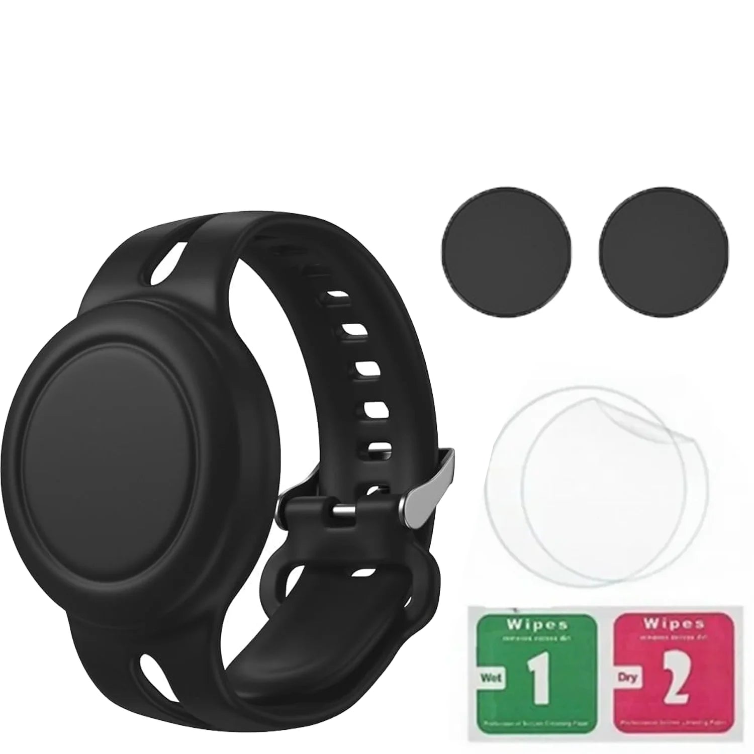 Airtag Bracelet for Kids Waterproof, Silicone Wristband Case Cover for Anti-lost Band StraP Hidden Accessories for Toddler Child