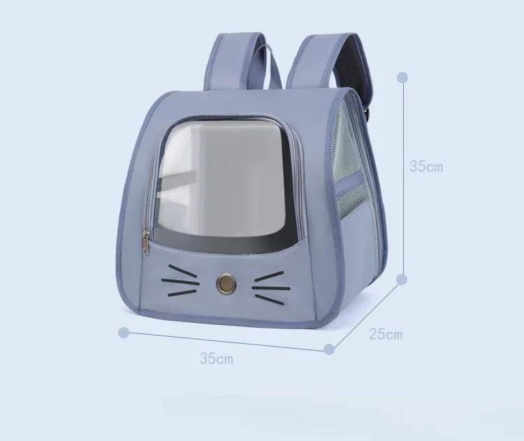 Pet Cat Carrier Bag Cat Backpack Outdoor Breathable Portable Shoulders Bag for Cats Small Dogs Transport Carrier