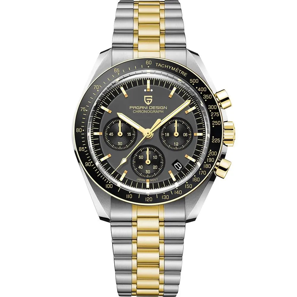 2025 New PAGANI DESIGN Moon V6 Men's Watches Luxury Quartz Watch For Man Chronograph VK63 Men Gift AR Sapphire Mirror Luminous