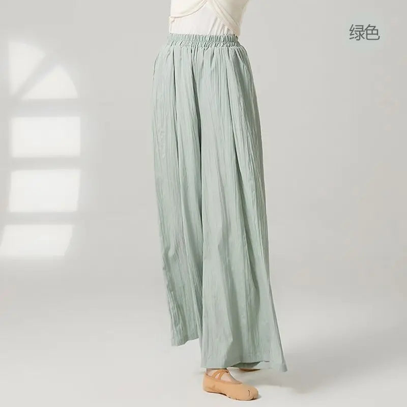 Modern Dance Practice Suit New Wide-leg Pants Chinese Classical Dance Suit Shape Female Teacher Dance Pants in Class