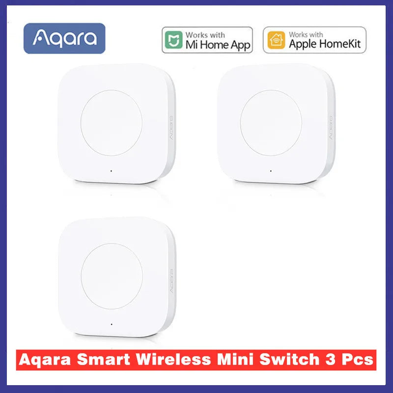 Aqara Smart Wireless Switch Key Intelligent Application Remote Control ZigBee Wireless NO Biult in Gyro for Xiaomi Home Mijia