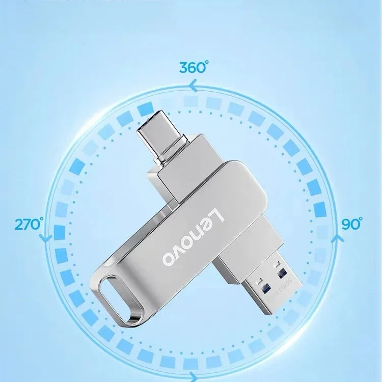 Lenovo 64TB USB 3.2 Pen Drive 16TB High Speed Transfer Metal Portable SSD Pendrive Cle 4TB U Disk Flash Drive Memoria USB Stick