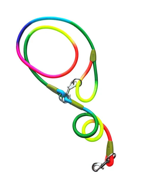 Reflective Nylon Leashes Pet Dogs Chain Traction Rope Leads for Running Free Hands Rope Chain for Small Large Dog