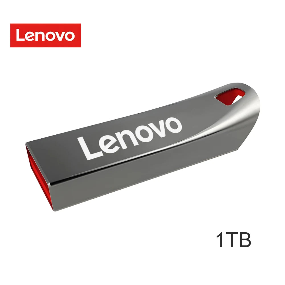 Lenovo U Disk 2TB 256GB 512GB Metal USB3.1 Dustproof Titanium Gamer Design USB Flash Drive 128GB Pen Drive 512GB 1TB