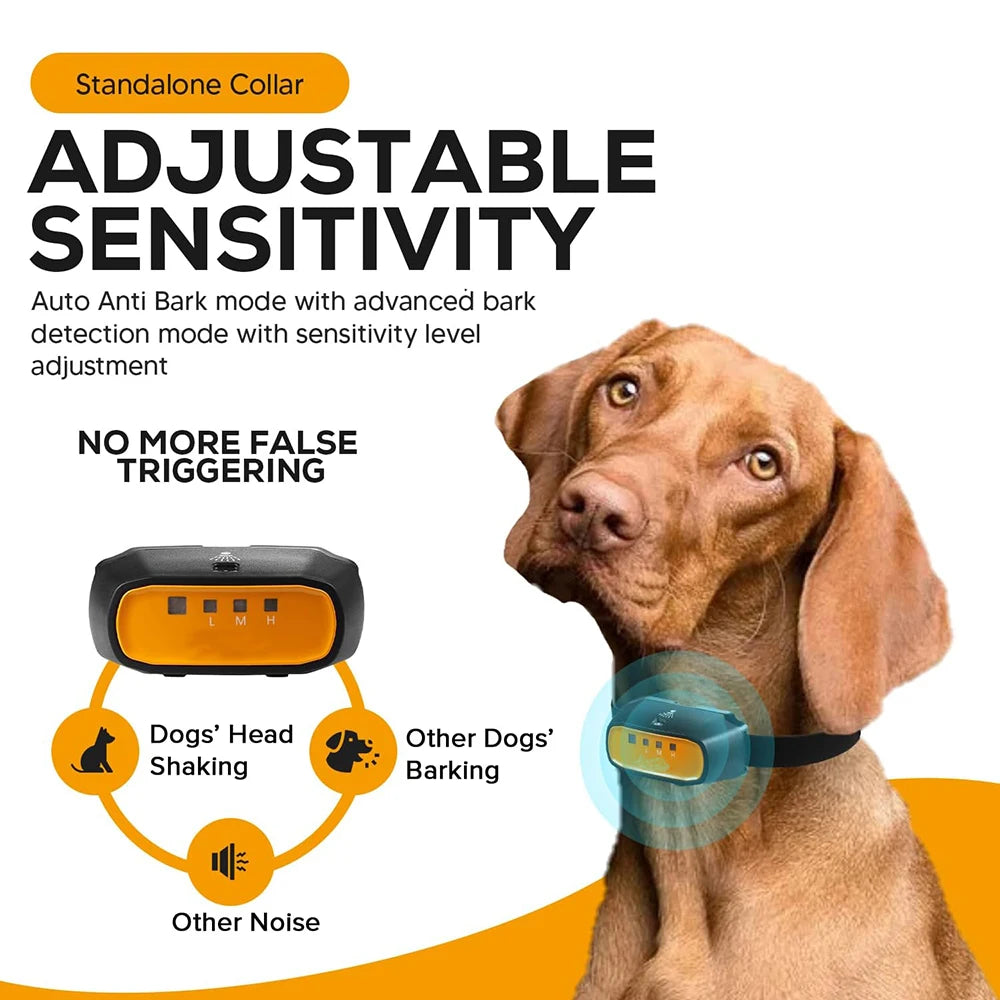 2 in 1 Citronella Dog Anti bark Training Collar Auto &Remote Control Safe Humane Spray Dog Training Collar for Small large Dogs
