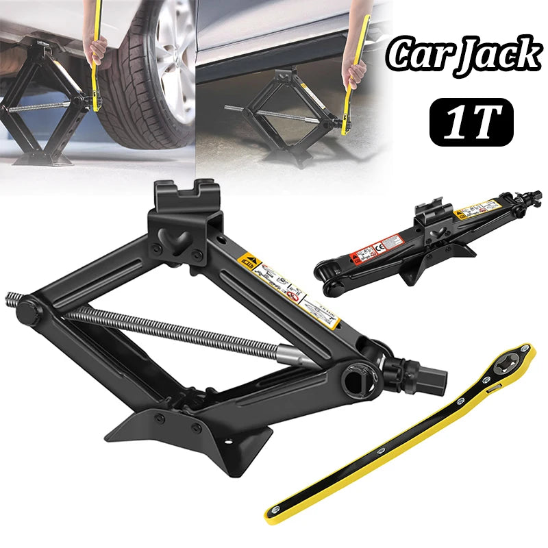 Car Jack 2T Portable Labor-saving Hand-cranked Car Scissor Jack Car Repair and Tire Replacement Special Tool for Car SUV