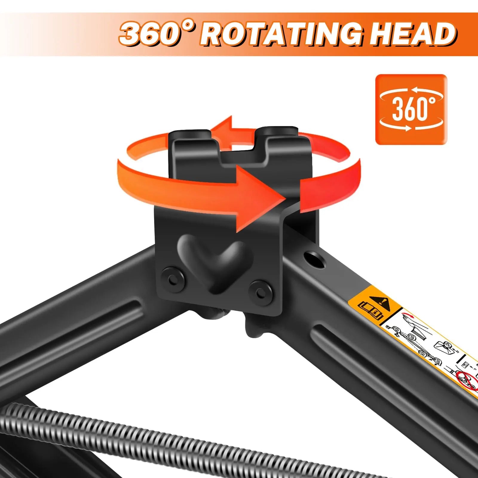 Car Jack 2T Portable Labor-saving Hand-cranked Car Scissor Jack Car Repair and Tire Replacement Special Tool for Car SUV
