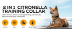 2 in 1 Citronella Dog Anti bark Training Collar Auto &Remote Control Safe Humane Spray Dog Training Collar for Small large Dogs