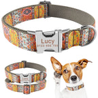 Nylon Fashion Boy Girl Unisex Dogs Collar Products Pet Collar Small Large Personalized Dog Collar Custom Engraved Name ID Tag