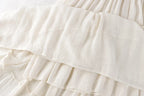 Designer Chic Maxi Skirt Woman 2024 New Summer A-Line Solid Patchwork Skirts Minimalist Casual Loose Pleated Skirts Jupe Femme