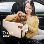 Portable Pet Dog Car Seat Central Control Dog Carrier Non-slip Safe Car Armrest Box Booster Bed For Small Dogs Cats Puppy Travel