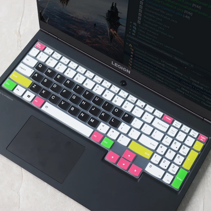 For LENOVO LEGION 5 5i 2021 15.6  inch (15'') LEGION 5 PRO 16 inch (16")  laptop  Silicone laptop keyboard cover skin