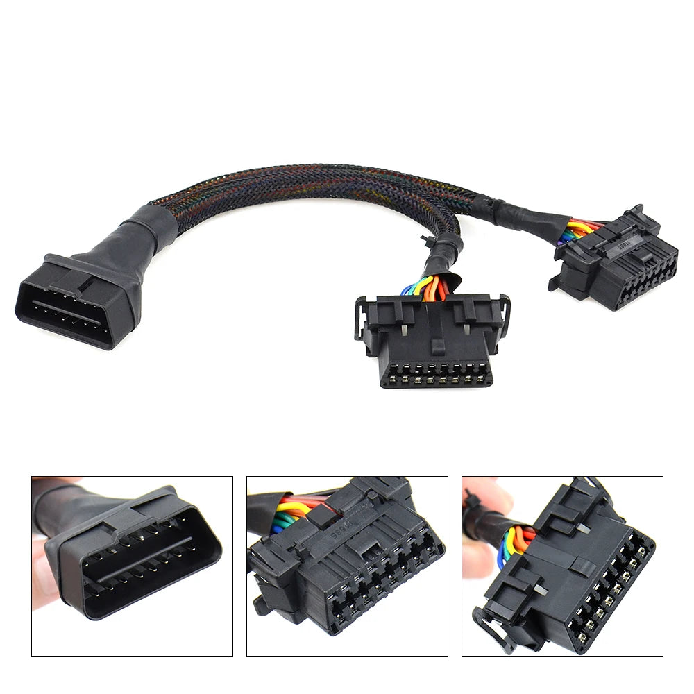 OBD2 Extension Cable OBD 16pin male to female For ELM 327 For Auto Car Diagnostic Tool Scanner