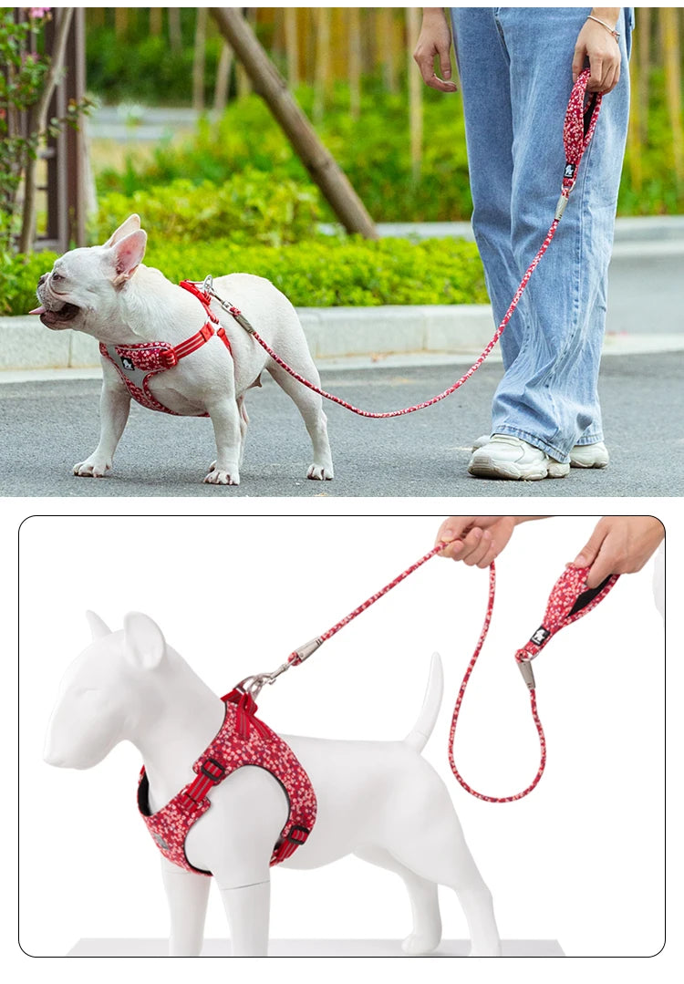 Truelove Cotton Floral Dog Leash TLL2573