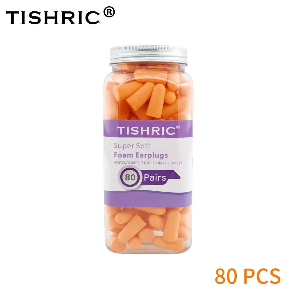 80 Pairs Sponge Sleeping Ear Plugs Earplugs Anti-noise Ear Plugs Noise Reduction Rate 35.5db Ear Protection