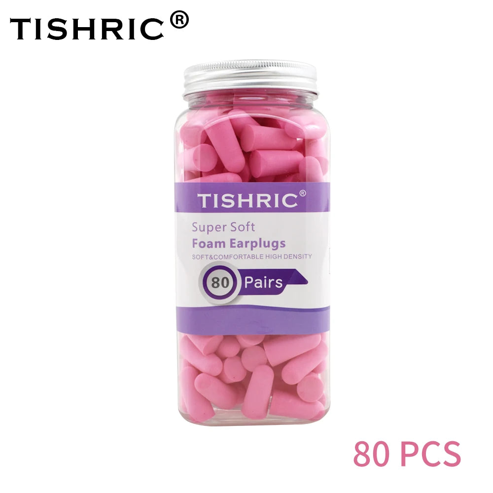 80 Pairs Sponge Sleeping Ear Plugs Earplugs Anti-noise Ear Plugs Noise Reduction Rate 35.5db Ear Protection
