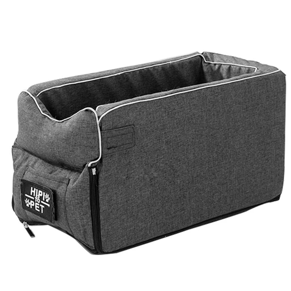 Portable Pet Dog Car Seat Central Control Dog Carrier Non-slip Safe Car Armrest Box Booster Bed For Small Dogs Cats Puppy Travel
