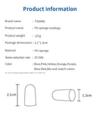 80 Pairs Sponge Sleeping Ear Plugs Earplugs Anti-noise Ear Plugs Noise Reduction Rate 35.5db Ear Protection