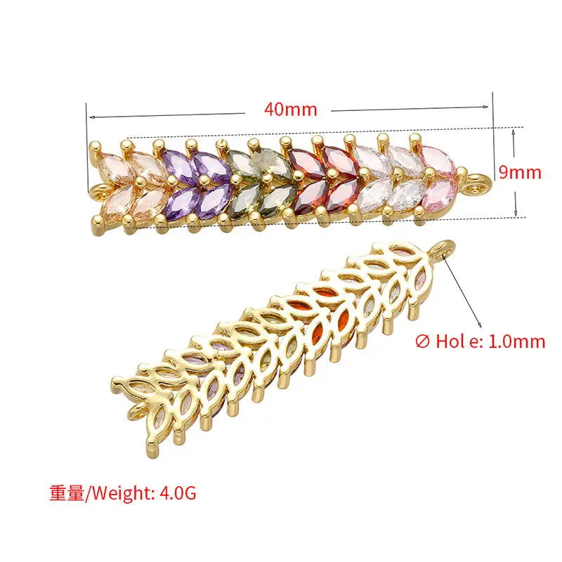 HECHENG 13styles rainbow Adjustable Bracelets CZ Gold color Wholesale geometric design For Women Bling DIY Gift Colorful VS425