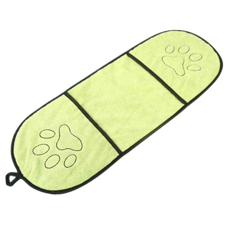 Pet Dog Bath Towel Microfiber Ultra-Absorbent Drying Pet Towel Blanket For Cat Small Dogs With Pocket Large Dogs Bathrobe
