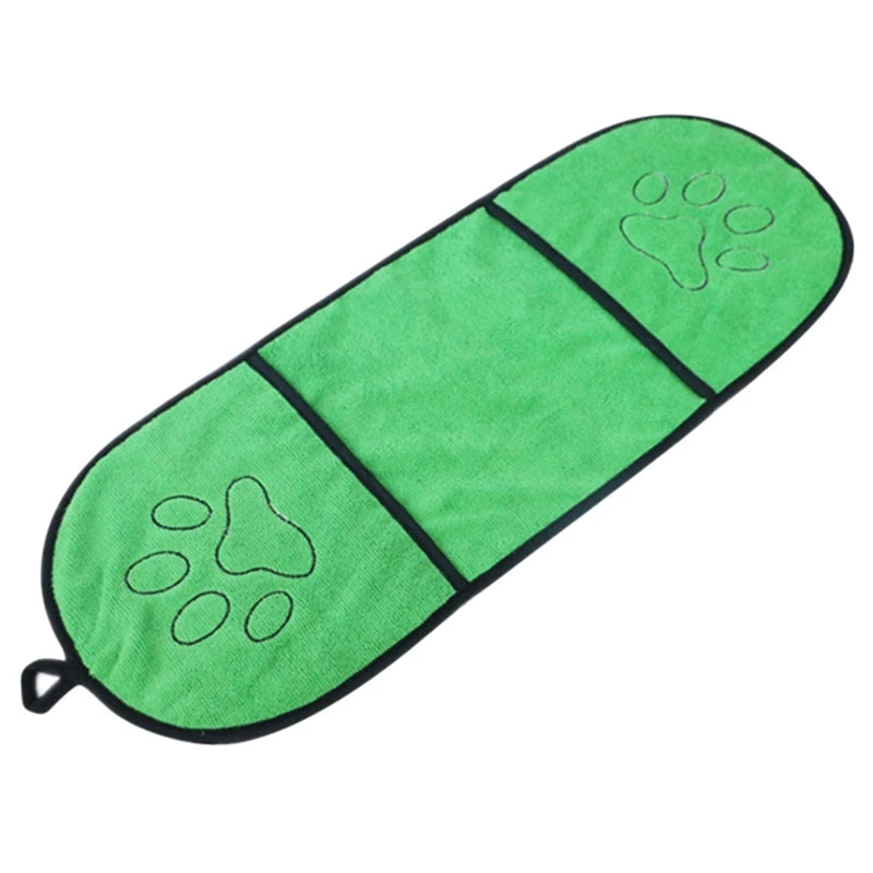 Pet Dog Bath Towel Microfiber Ultra-Absorbent Drying Pet Towel Blanket For Cat Small Dogs With Pocket Large Dogs Bathrobe