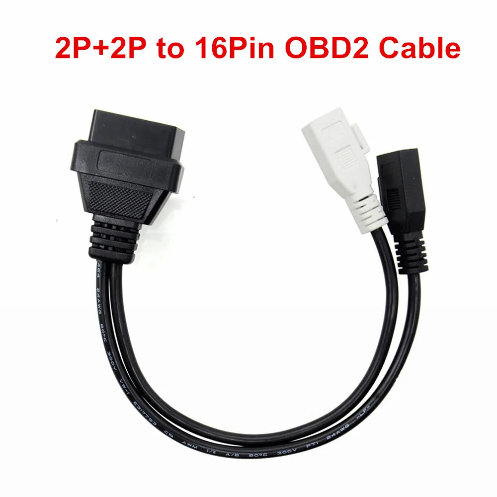 30/60/100CM Flat+Thin As Noodle 16 Pin Socket OBD OBDII OBD2 16Pin Male To Female Car Scanner Extension Cable Connector