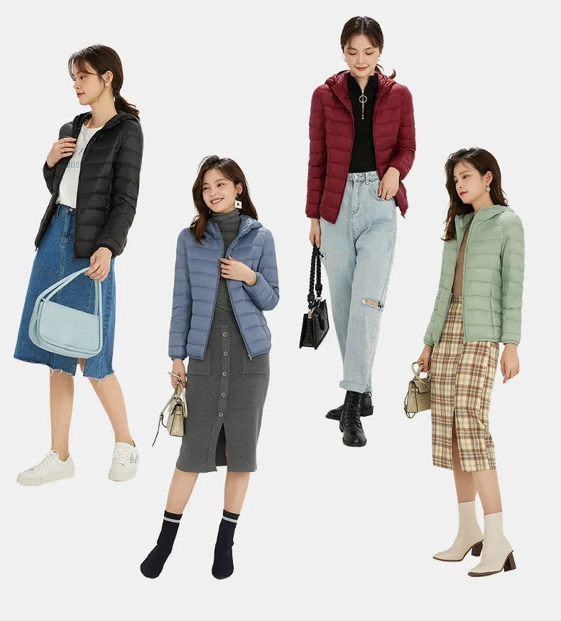 NewBang Matt Fabric 4XL Women's Duck Down Jacket Ultra Light Down Jacket Women Feather Jacket Women's Overcoat Windbreaker Coats