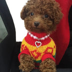 Rhinestone Pet Collar Puppy Dog Cat Imitation Pearl Necklace Pet Accessories Lovely Fashion Pets Dogs Cats Collar