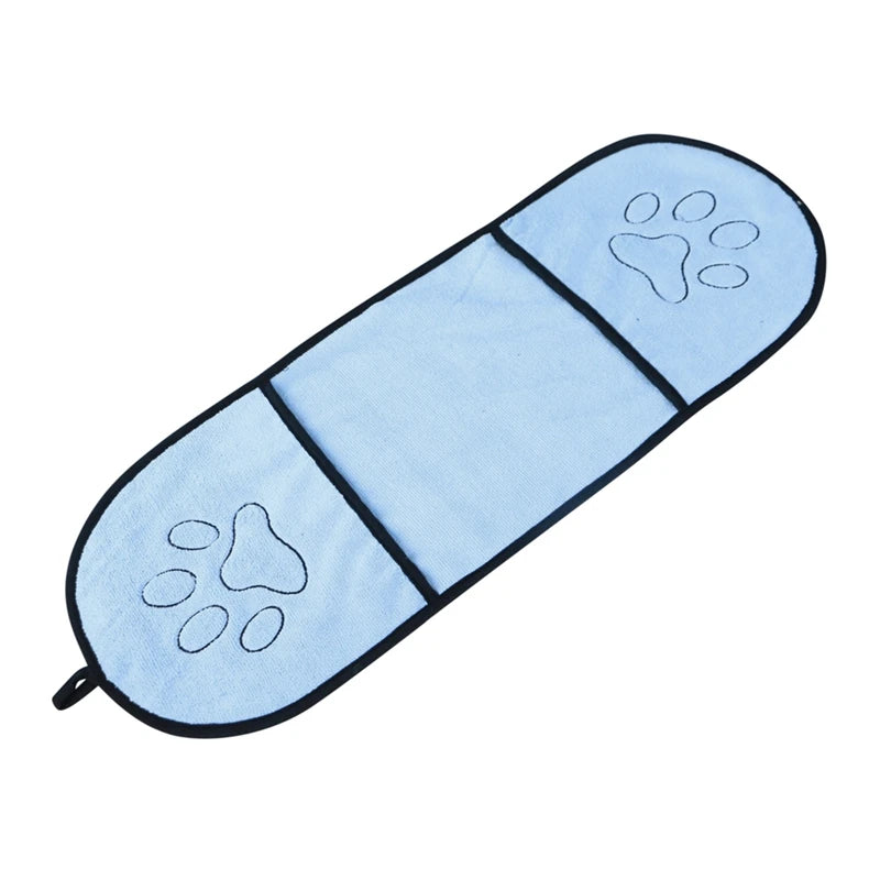 Pet Dog Bath Towel Microfiber Ultra-Absorbent Drying Pet Towel Blanket For Cat Small Dogs With Pocket Large Dogs Bathrobe