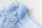 10 Pairs/lot Baby Girls Kids Socks Lace Ruffle Princess Mesh Children Ankle Short Breathable Cotton White Pink Blue Toddler Sock