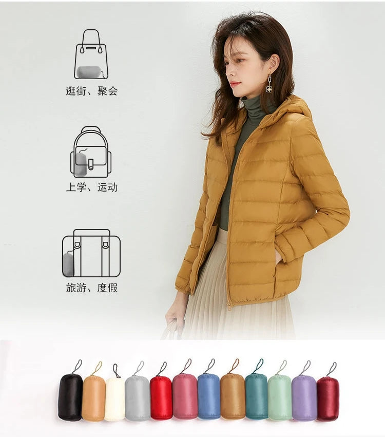 NewBang Matt Fabric 4XL Women's Duck Down Jacket Ultra Light Down Jacket Women Feather Jacket Women's Overcoat Windbreaker Coats