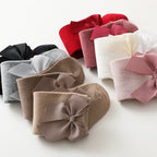 3Pairs/Lot Baby Toddlers Socks Autumn Spring Children Kids Girls Knee High Long Sock Cotton Big Bow Spanish Style Princess Socks