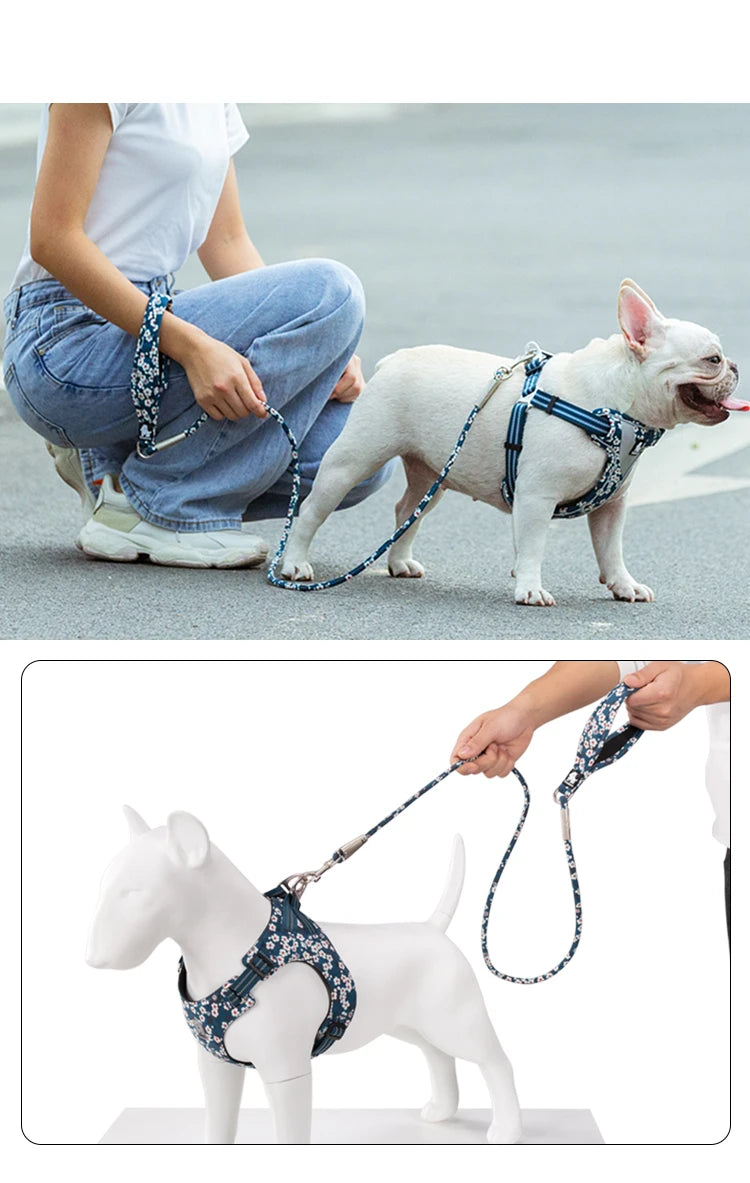Truelove Cotton Floral Dog Leash TLL2573