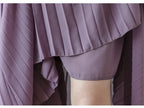 Plus size 6xl Pleated Chiffon Wide Leg Pants Women's High Waist 2023 Summer New Korean Loose Thin Beach Nine Cents Female Hakama
