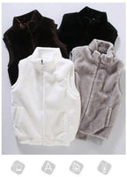 White Wool Vest Jacket Men Autumn Winter Sleeveless Jacket Men Waistcoat Warm Coat Faux Woolen Mens Clothing 2024 Trends