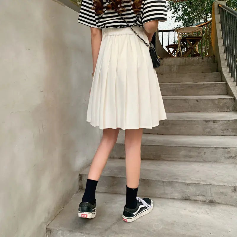Skirts Pleated Women High Waist Summer Knee-length Preppy Style Harajuku Y2k Hot Sale Street School Cosplay Casual Female Faldas