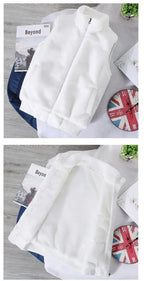 White Wool Vest Jacket Men Autumn Winter Sleeveless Jacket Men Waistcoat Warm Coat Faux Woolen Mens Clothing 2024 Trends