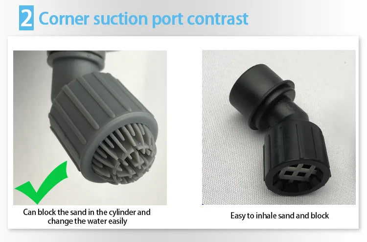 20/28W Electric Aquarium Fish Tank Water Change Pump Aquarium Cleaning Tool Water Changer Gravel Cleaner Siphon Filter Pump