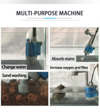 20/28W Electric Aquarium Fish Tank Water Change Pump Aquarium Cleaning Tool Water Changer Gravel Cleaner Siphon Filter Pump