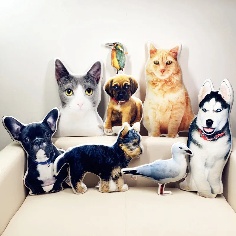 New Hot Photo customization DIY cushions Creative gift dogs pillow Stuffed Animal cushion Sofa Car Decorative