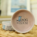 Lovely Pet Feeders English Cartoon Pattern High Quality Thick Non-slip Ceramics Bowls for Dogs and Cats Pet Supplies Accessories