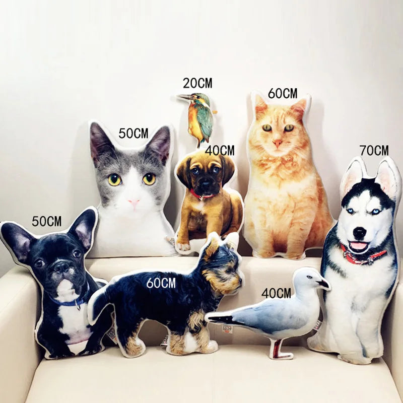 New Hot Photo customization DIY cushions Creative gift dogs pillow Stuffed Animal cushion Sofa Car Decorative