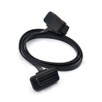 30/60/100CM Flat+Thin As Noodle 16 Pin Socket OBD OBDII 16Pin Male To Female Car Scanner OBD2 Extension Cable Connector
