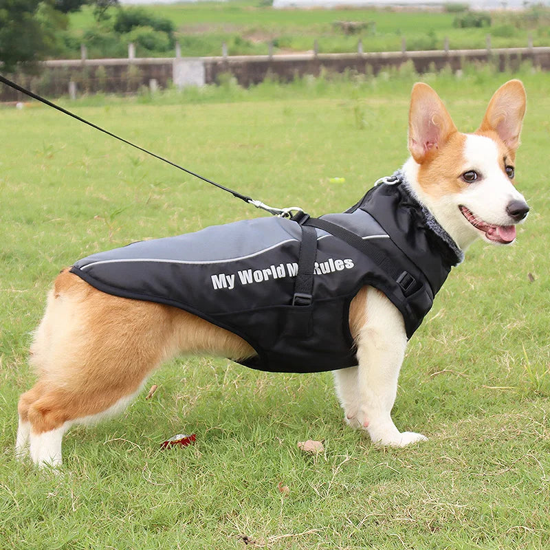 Small Dog Vest Winter Warm Pet Clothes Cotton Dogs Coat Harness For Medium Bulldog Big Dog Clothes Jacket