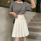 Skirts Pleated Women High Waist Summer Knee-length Preppy Style Harajuku Y2k Hot Sale Street School Cosplay Casual Female Faldas