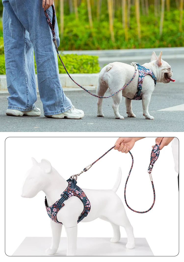 Truelove Cotton Floral Dog Leash TLL2573