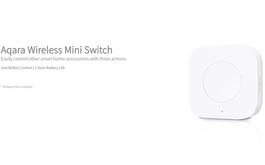 Aqara Smart Wireless Switch Key Intelligent Application Remote Control ZigBee Wireless NO Biult in Gyro for Xiaomi Home Mijia