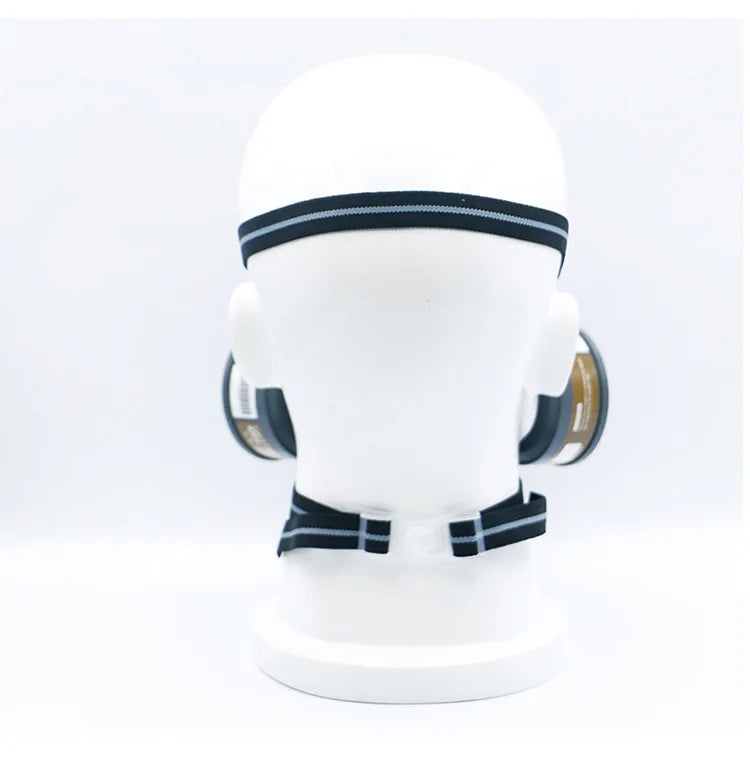 Double Filters Half Face Respirator Dust Gas Mask For Painting Spraying Factory Industry Home Emergency Survival Safety